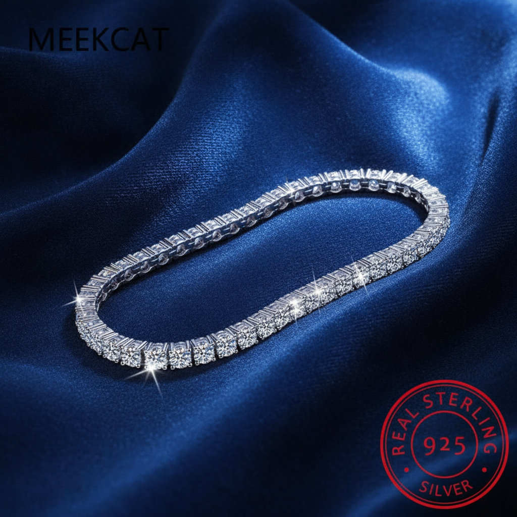 Sparkling Moissanite Tennis Bracelet
