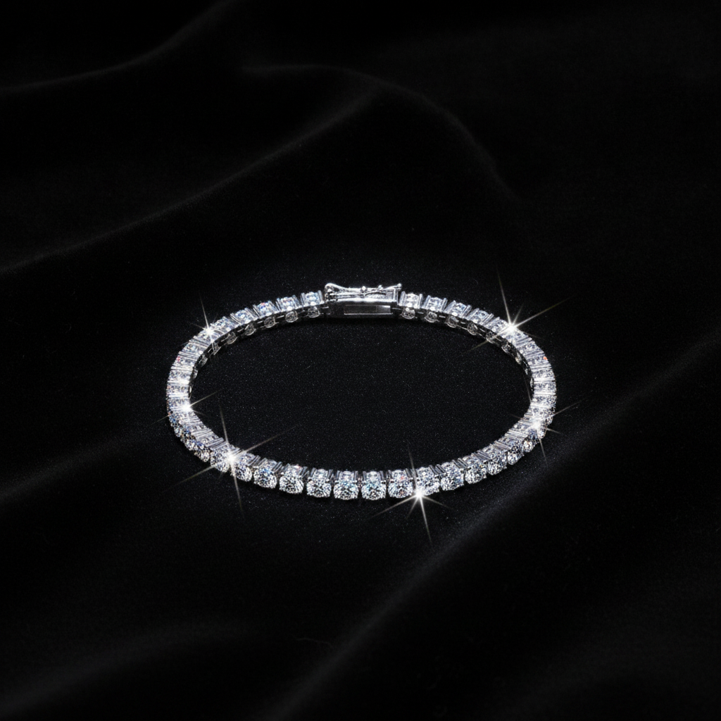 Sparkling Moissanite Tennis Bracelet