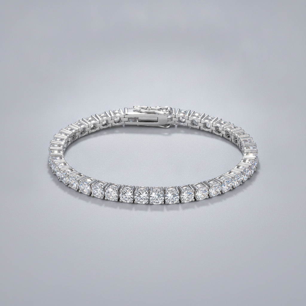 Sparkling Moissanite Tennis Bracelet
